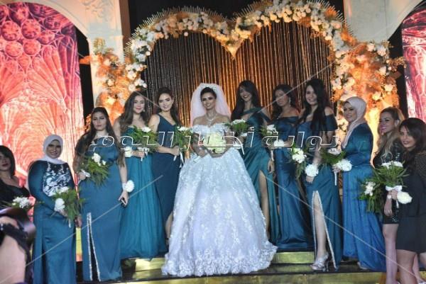 فنانون ورياضيون يحتفلون بزفاف فرح علي.. وتامر حسني يُشعل الحفل