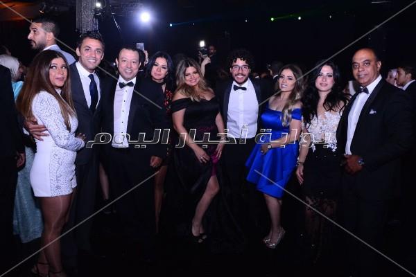 فنانون ورياضيون يحتفلون بزفاف فرح علي.. وتامر حسني يُشعل الحفل