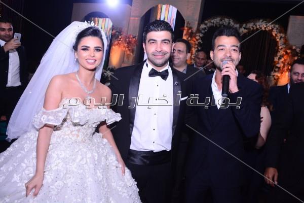 هيثم شاكر يختتم حفل زفاف الإعلامية فرح علي