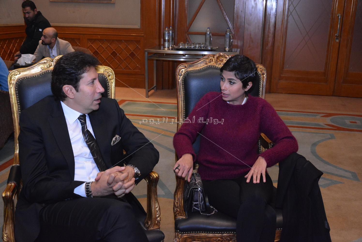 هاني رمزي وروبي في مؤتمر رابطة تجار السيارات