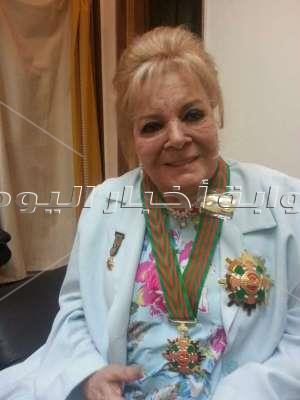  الرئيس الفلسطيني محمود عباس أبو مازن والفنانة القديرة نادية لطفي