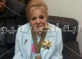  الرئيس الفلسطيني محمود عباس أبو مازن والفنانة القديرة نادية لطفي