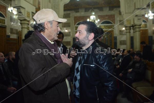 نجوم الفن في عزاء سعيد عبد الغني
