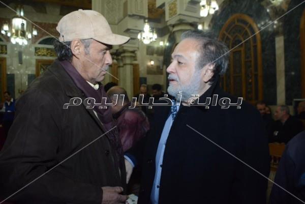 نجوم الفن في عزاء سعيد عبد الغني