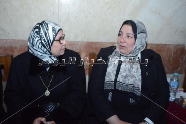 نجوم الفن في عزاء سعيد عبد الغني