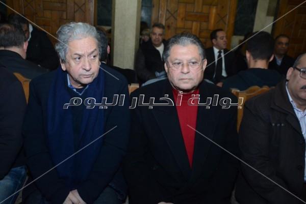 نجوم الفن في عزاء سعيد عبد الغني