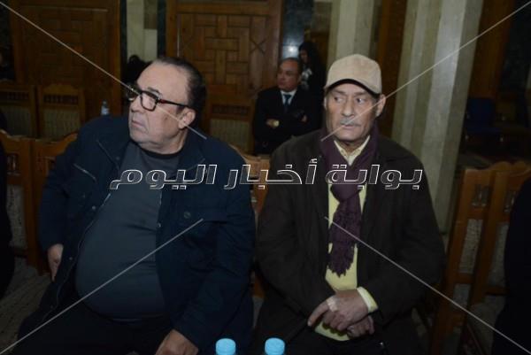 نجوم الفن في عزاء سعيد عبد الغني