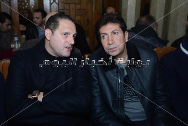 نجوم الفن في عزاء سعيد عبد الغني