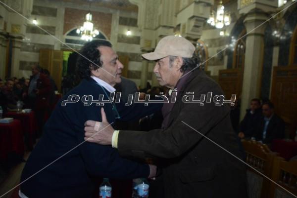 نجوم الفن في عزاء سعيد عبد الغني
