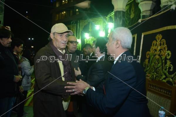 نجوم الفن في عزاء سعيد عبد الغني