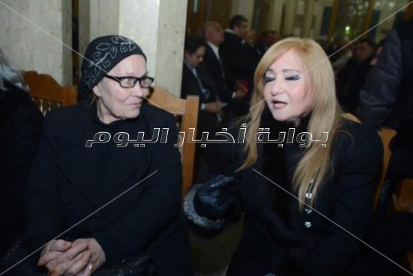 نجوم الفن في عزاء سعيد عبد الغني