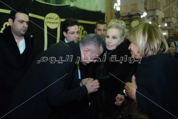 نجوم الفن في عزاء سعيد عبد الغني