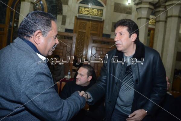 نجوم الفن في عزاء سعيد عبد الغني