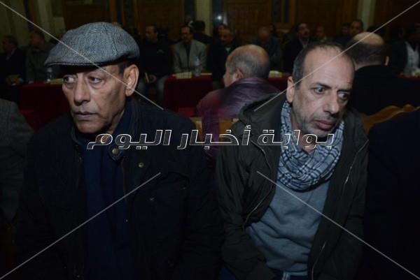 نجوم الفن في عزاء سعيد عبد الغني