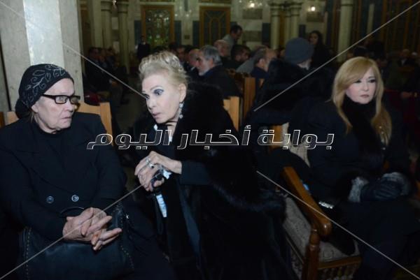 نجوم الفن في عزاء سعيد عبد الغني