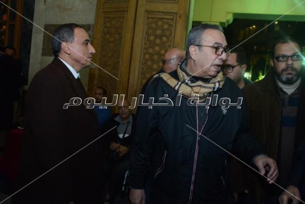 نجوم الفن في عزاء سعيد عبد الغني