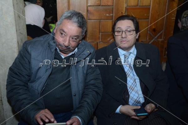 نجوم الفن في عزاء سعيد عبد الغني
