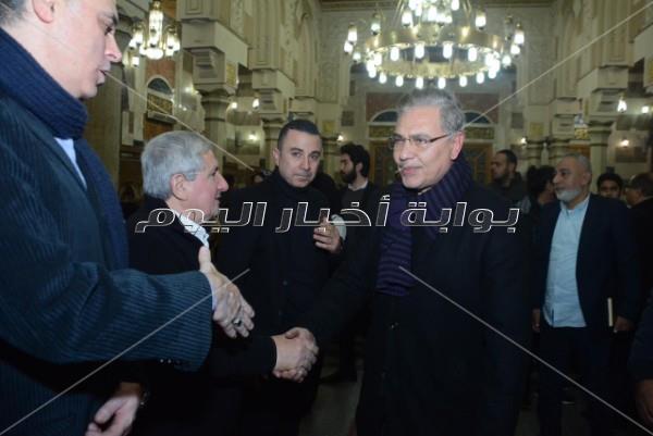 نجوم الفن في عزاء سعيد عبد الغني