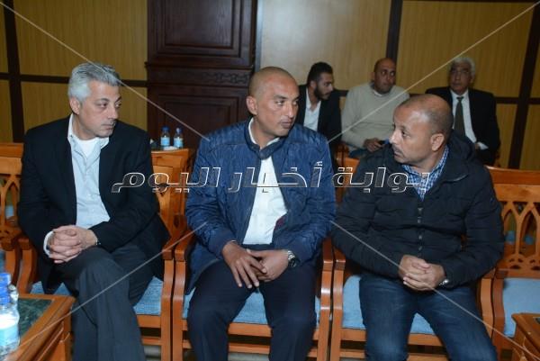 مصطفى قمر ونصر محروس في عزاء عاطف المناوي