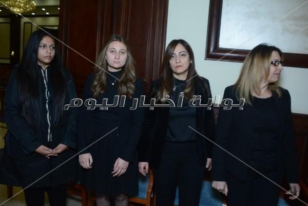 مصطفى قمر ونصر محروس في عزاء عاطف المناوي