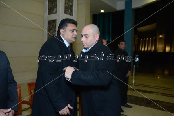 مصطفى قمر ونصر محروس في عزاء عاطف المناوي