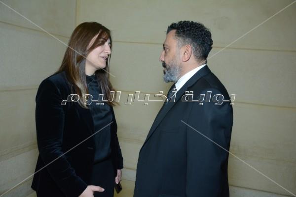 مصطفى قمر ونصر محروس في عزاء عاطف المناوي