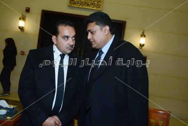 مصطفى قمر ونصر محروس في عزاء عاطف المناوي