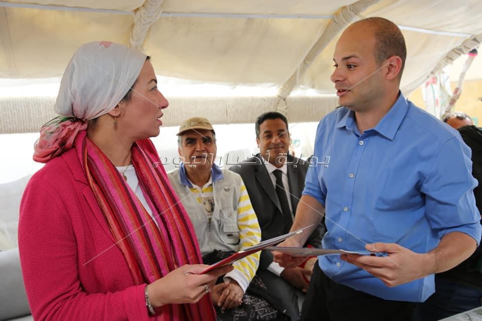 بالصور وزيرة البيئة تشهد الاحتفال باليوم العالمي للطيور المهاجرة على ضفاف النيل