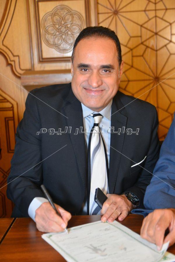 طارق فؤاد يحتفل بعقد قران ابنته على أحمد سيد السبكي