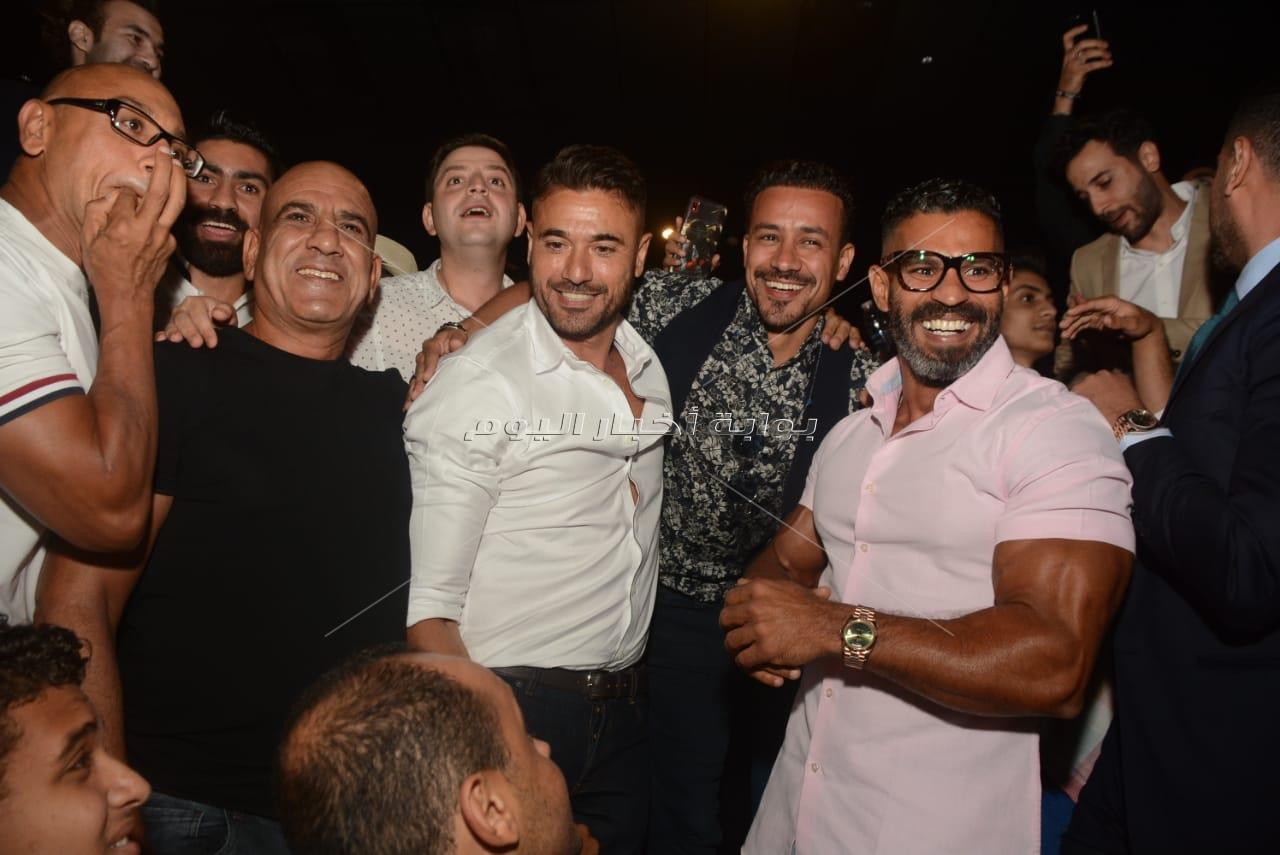 أبطال «أولاد رزق 2» يحتفلون بالعرض الخاص.. وغياب أحمد الفيشاوي
