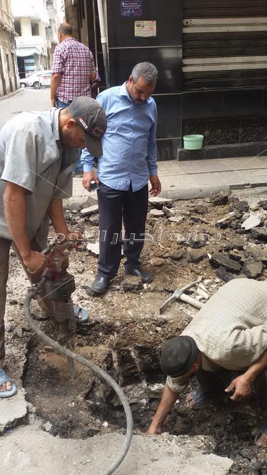 هبوط أرضي يتسبب في ميل عقار من 8 طوابق بالإسكندرية