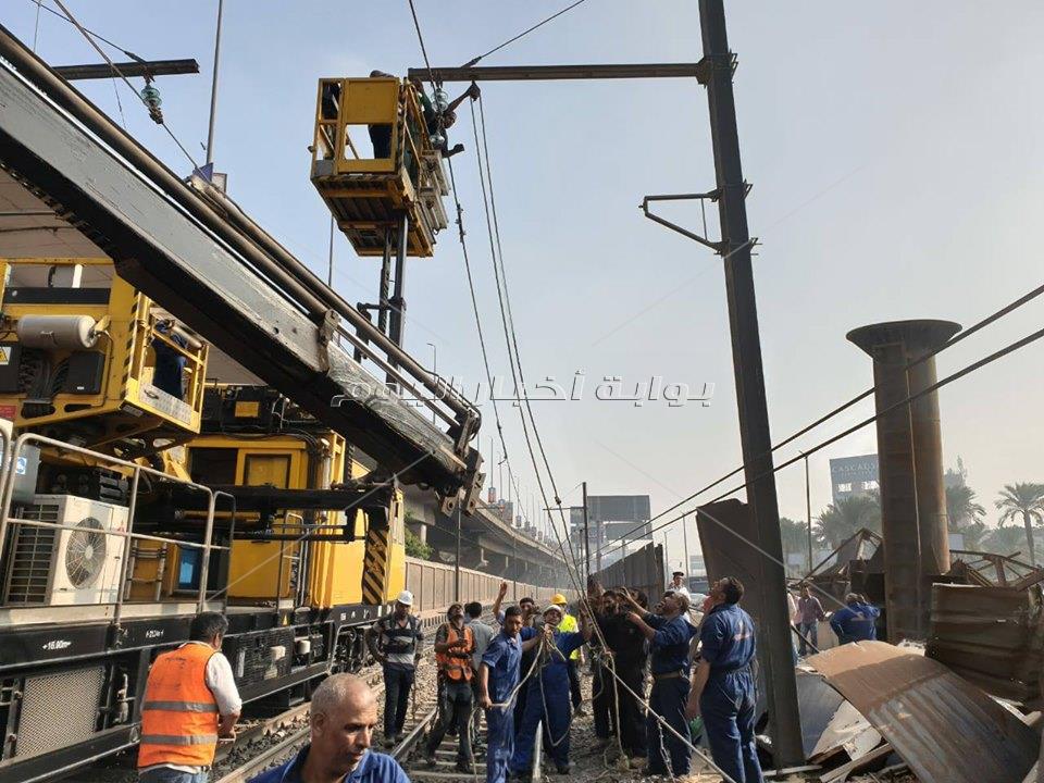 وزير النقل ينتقل الى موقع عطل المترو.. ويعلن تسييره من سرايا القبة حتى الشهداء باتجاه مفرد