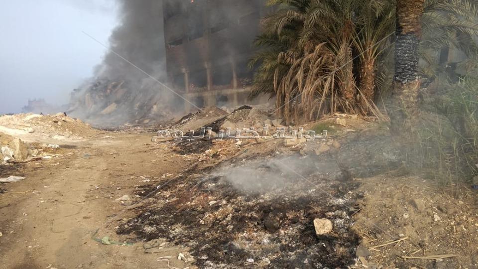 ننشر صورا من داخل «مصنع قليوب» المحترق بعد السيطرة على النيران 