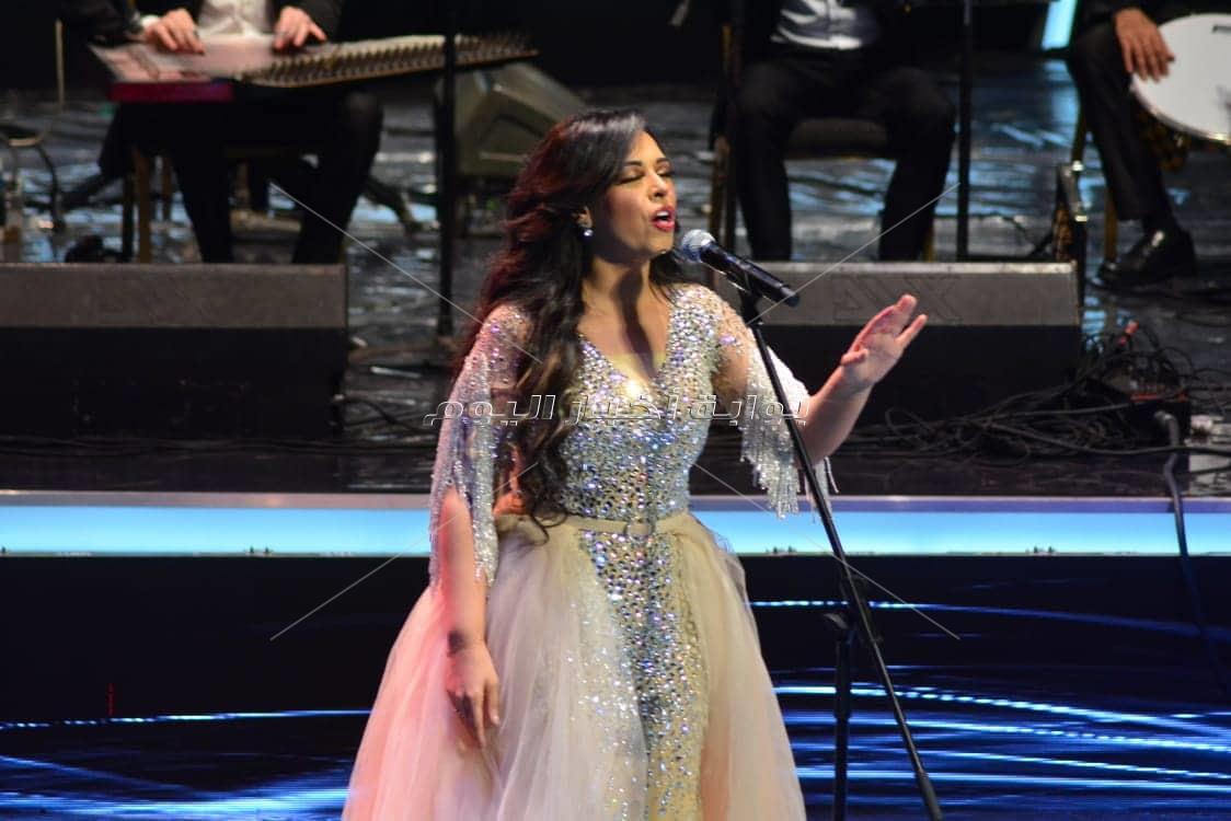 إطلالة ساحرة لمروة ناجي بحفل مهرجان الموسيقى العربية