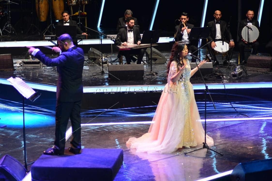 إطلالة ساحرة لمروة ناجي بحفل مهرجان الموسيقى العربية