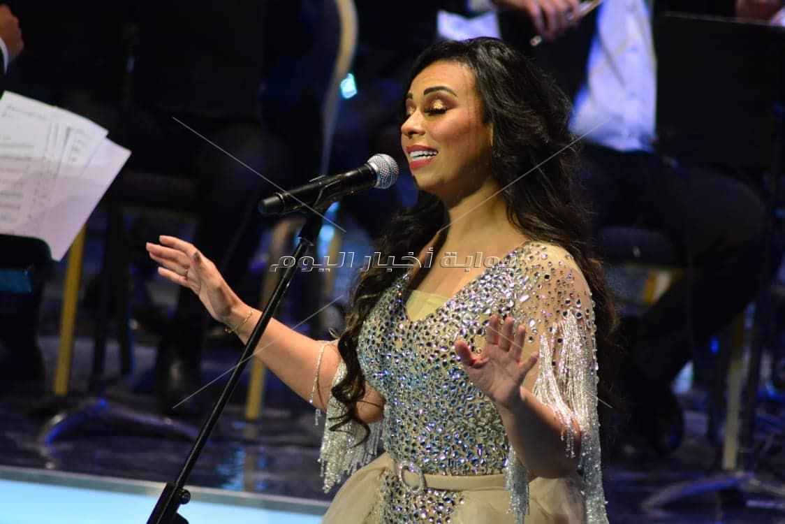 إطلالة ساحرة لمروة ناجي بحفل مهرجان الموسيقى العربية