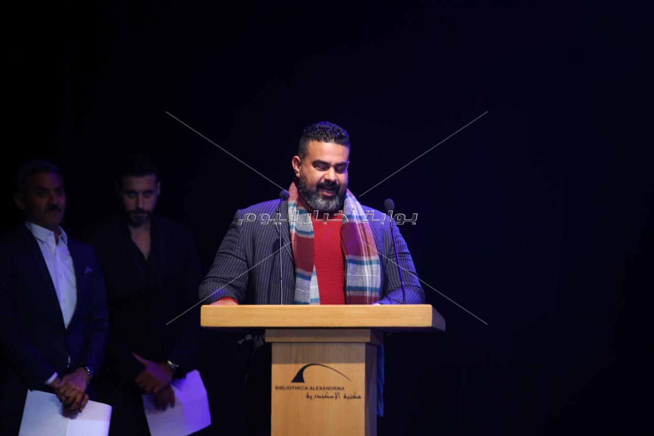 نجوم الفن في حفل ختام مهرجان الاسكندرية المسرحي