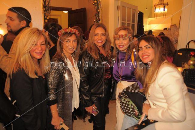 ليلى علوي ونيرمين الفقي ونيللي كريم ودرة فى حفل عرض مجوهرات وأزياء