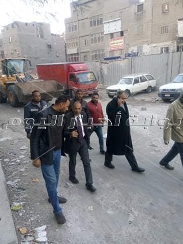 الجيزة تزيل اشغالات البوهي والقومية بشمال الجيزة