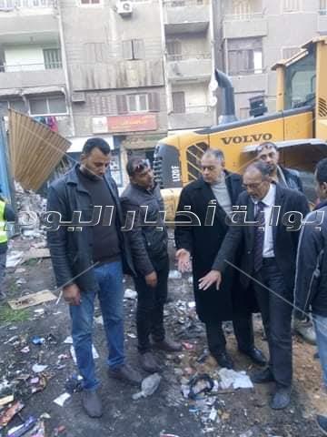 الجيزة تزيل اشغالات البوهي والقومية بشمال الجيزة