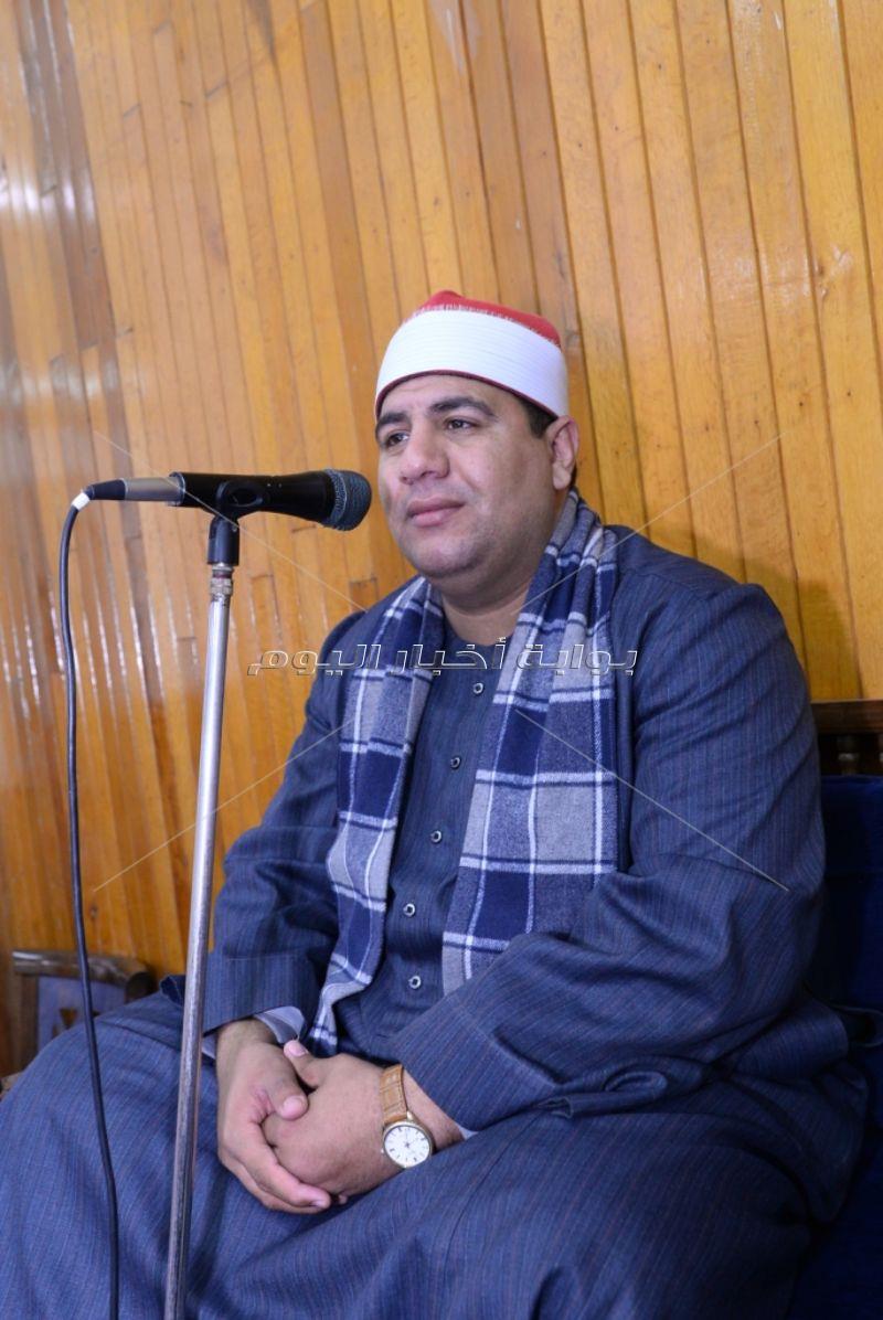 محمد محي وممدوح موسى في عزاء والدة هبة السيسي