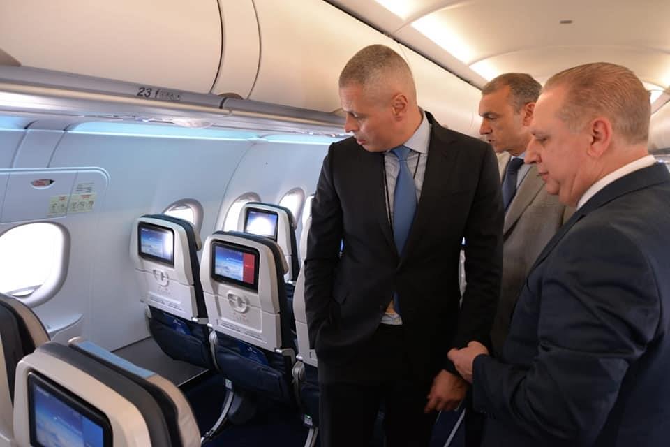 طائرة مصرللطيران الأولى A320 neo بمطار القاهرة