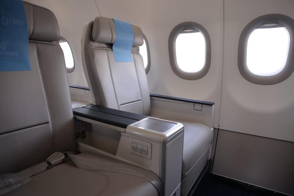 طائرة مصرللطيران الأولى A320 neo بمطار القاهرة
