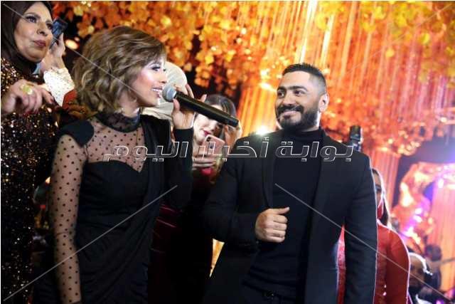 تامر حسني وحماقي والعسيلي والليثي يحتفلون بزفاف يورا محمد