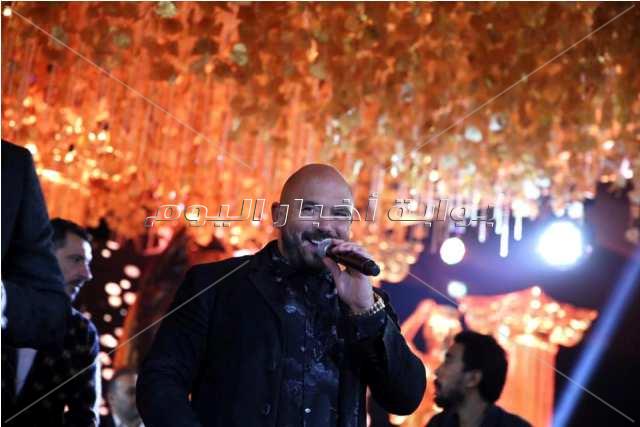 تامر حسني وحماقي والعسيلي والليثي يحتفلون بزفاف يورا محمد
