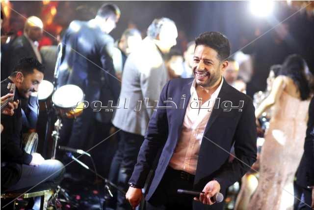 تامر حسني وحماقي والعسيلي والليثي يحتفلون بزفاف يورا محمد
