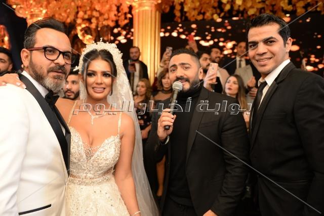 تامر حسني وحماقي والعسيلي والليثي يحتفلون بزفاف يورا محمد