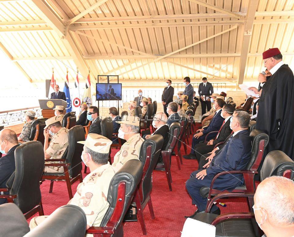 الرئيس عبد الفتاح السيسي في المنطقة الغربية العسكرية