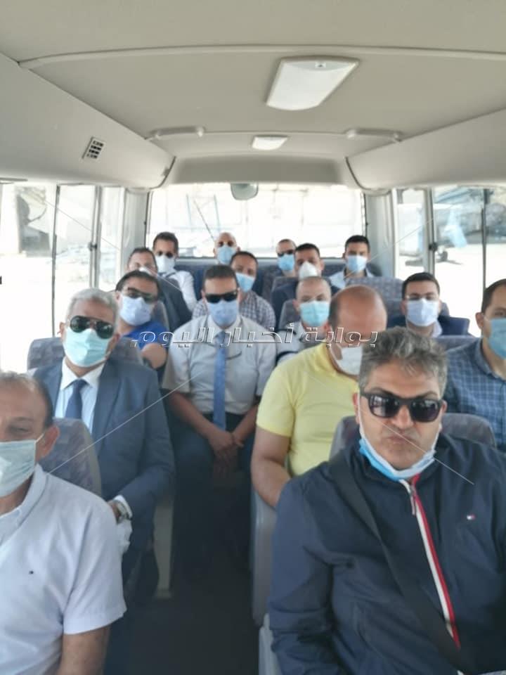 كوادر طبية من أساتذة كليات الطب المصرية تصل مقر
