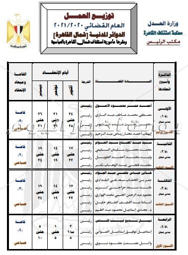  15 دائرة مدنية بمحكمة شمال القاهرة بالعباسية بالعام القضائي الجديد  